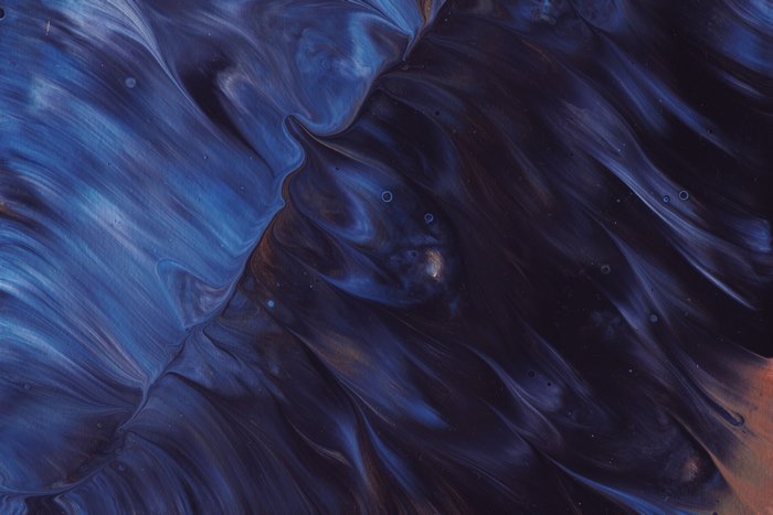 Abstract blue and dark paint texture 4K