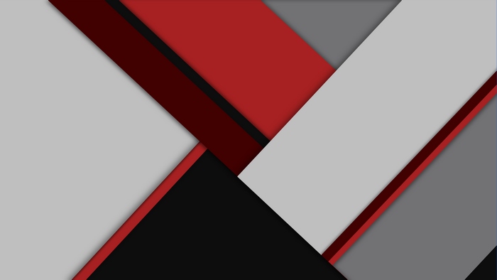 Abstract material design with red and gray geometric shapes
