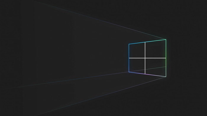 Windows 10 minimalist logo 4K