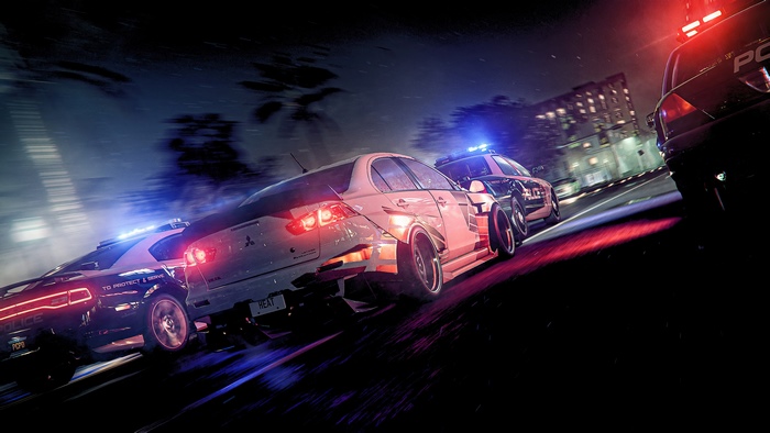 Need for Speed Heat police chase 4K