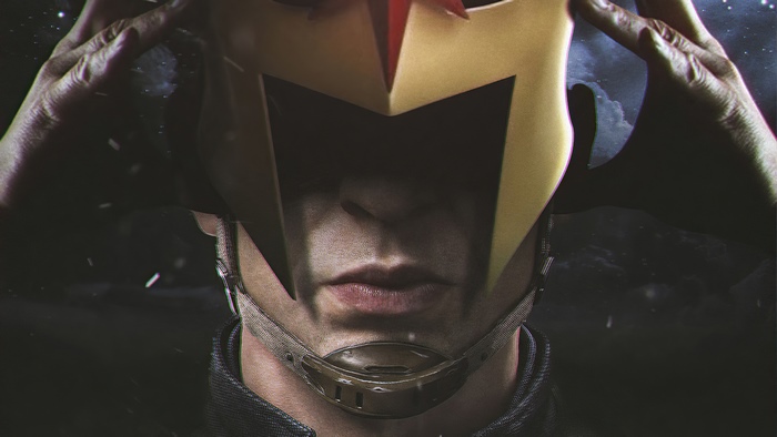 Man wearing a Nova helmet