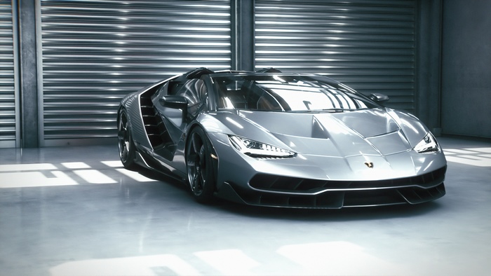 Lamborghini Centenario Sports Car in Garage