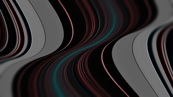 Abstract digital art with flowing lines