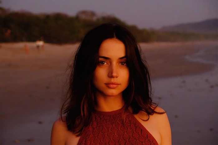 Ana de Armas on a Beach