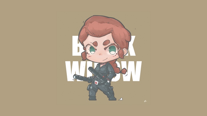 Black Widow Chibi Artwork