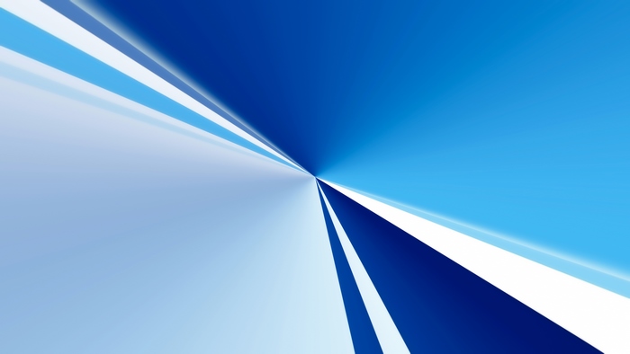 Abstract blue and white light streaks