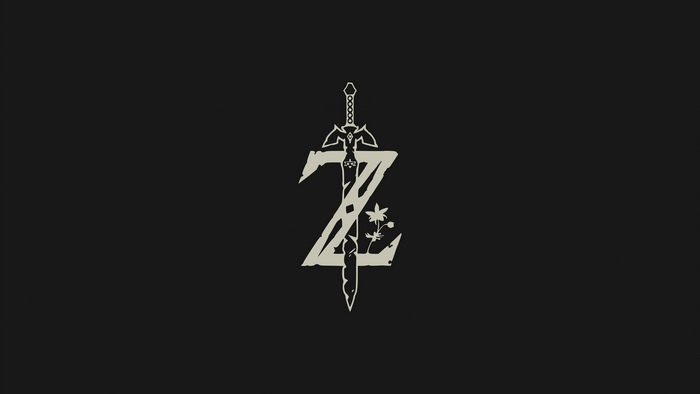 The Legend of Zelda logo with Master Sword