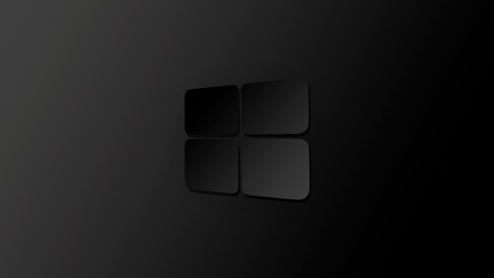 windows 10, windows, computer, hd, 4k, logo, dark, black, minimalism ...