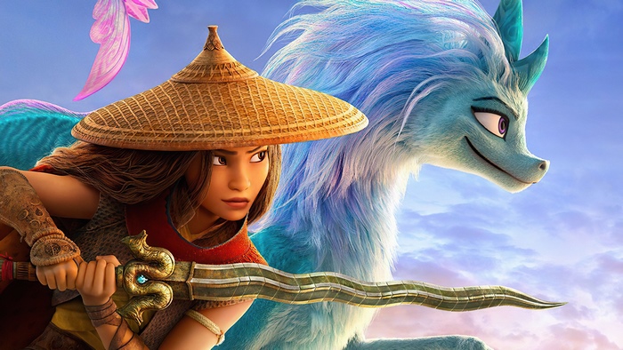 Raya and Sisu from Raya and the Last Dragon