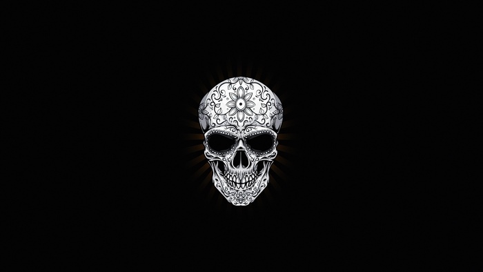 Intricate Digital Skull Art in