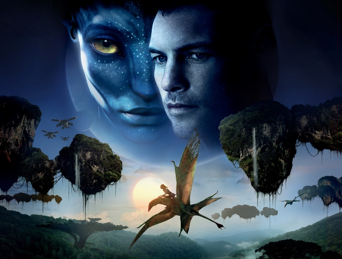 Avatar characters and floating islands 4K