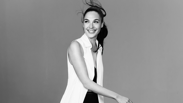 Gal Gadot in monochrome