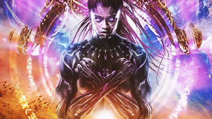 Shuri as Black Panther from Black Panther 2 Artwork 4K