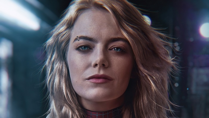 Gwen Stacy from Spider-Man by Emma Stone 4K