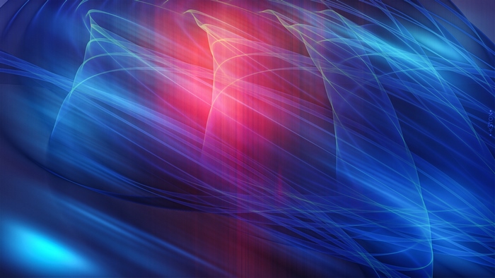Abstract digital art with blue and pink light
