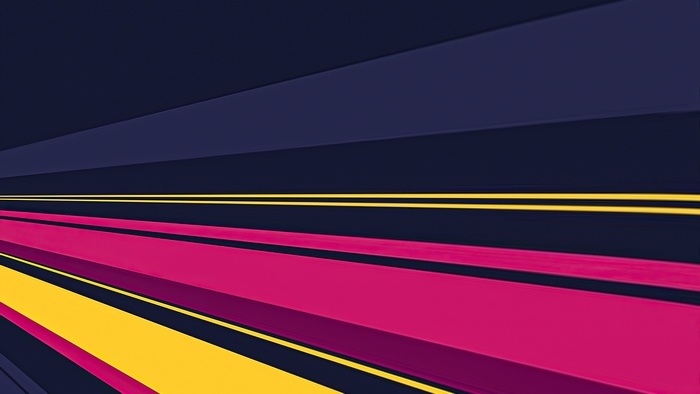 Abstract digital art with colorful lines