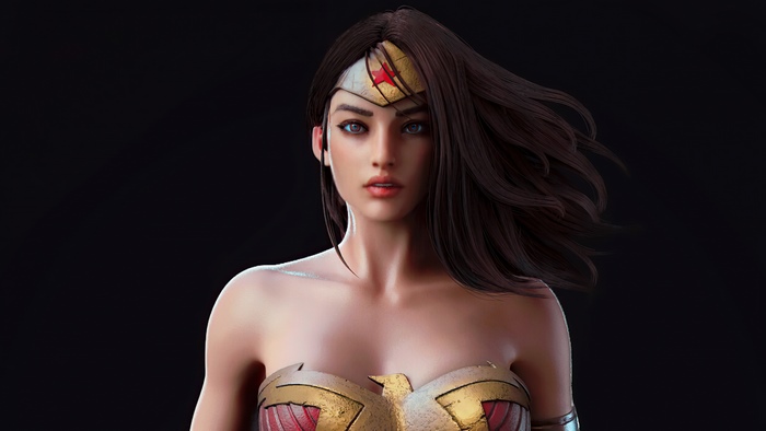 Wonder Woman artwork 4K