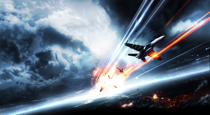Battlefield 3 Jet Combat Explosion 4K