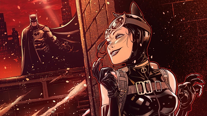 Batman and Catwoman artwork 4K