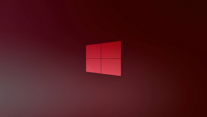 Red Windows 10 Logo 4K