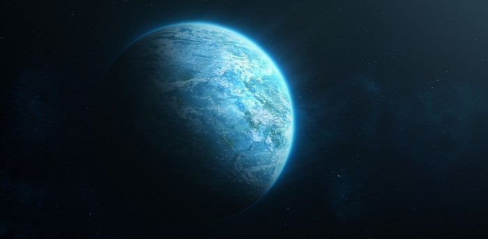 Digital Art of Earth in Space