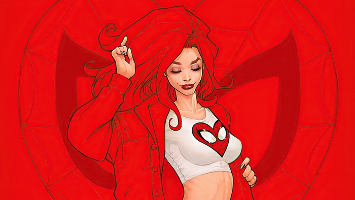 Mary Jane Watson from Spider-Man artwork