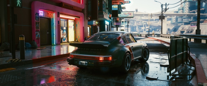 Porsche 911 Turbo in Cyberpunk 2077 4K