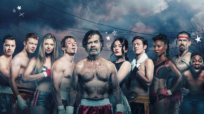 Shameless cast in boxing attire