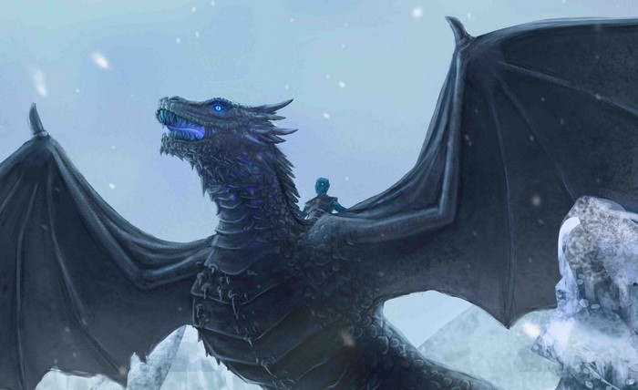 Night King riding dragon in Game of Thrones 4K