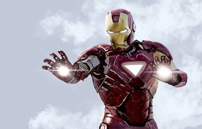 Iron Man in the sky