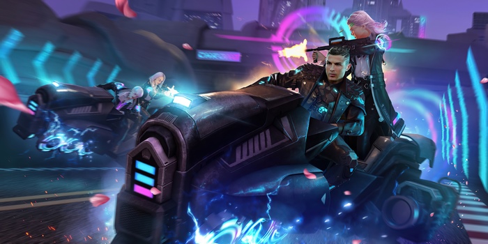 Cristiano Ronaldo and companion in Garena Free Fire 4K