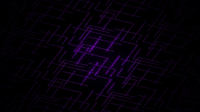Abstract purple lines on black background 4K