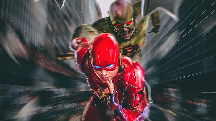 The Flash and Reverse-Flash in motion