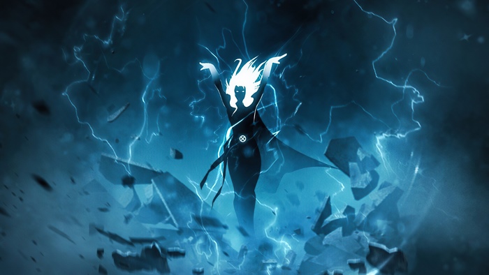 Storm from X-Men artwork 4K