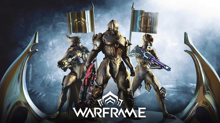 Warframe characters with flags