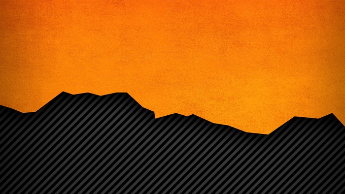 Orange and black abstract pattern 4K