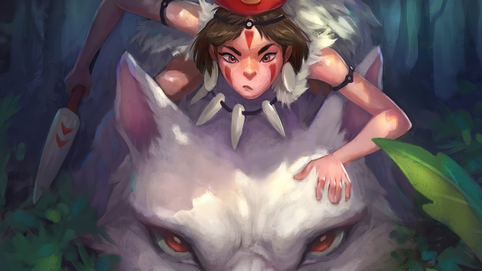 San and Moro from Princess Mononoke