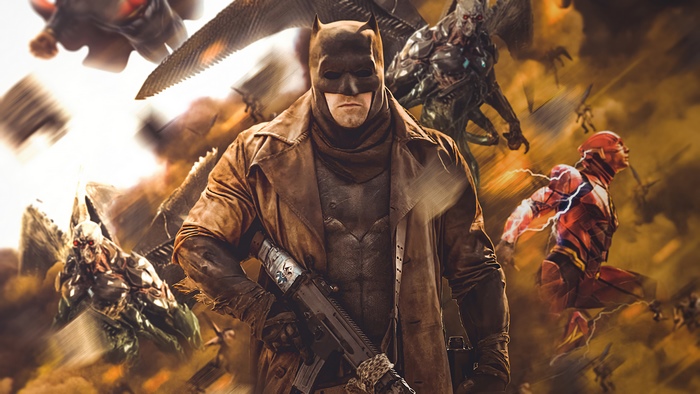 Batman and Flash from Justice League 4K