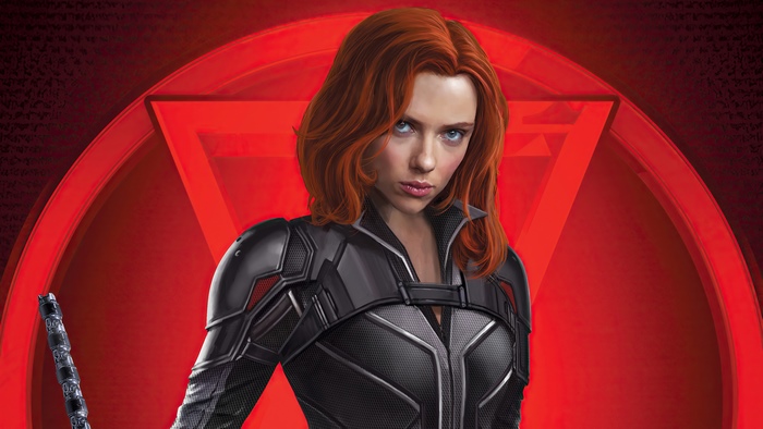 Black Widow from Marvel artwork
