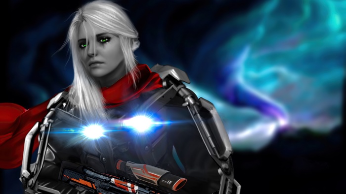 Ciri from The Witcher 3 digital art