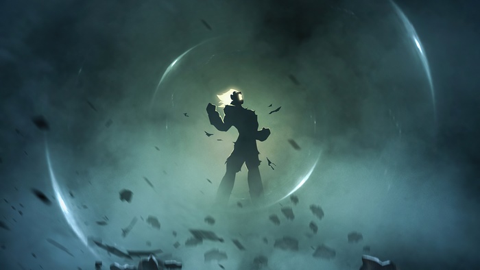 Goku in a protective bubble