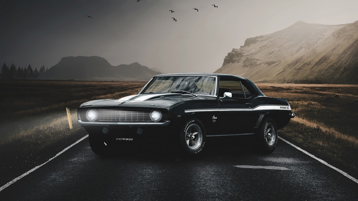 1969 Yenko Camaro 4K Digital Art