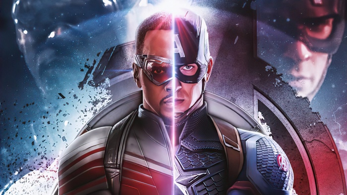 Captain America and Falcon artwork