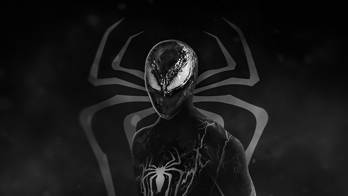 Venom Spiderman Artwork 4K