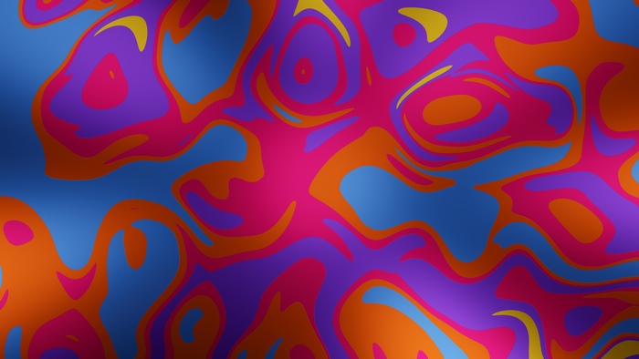 Abstract digital art with swirling colors