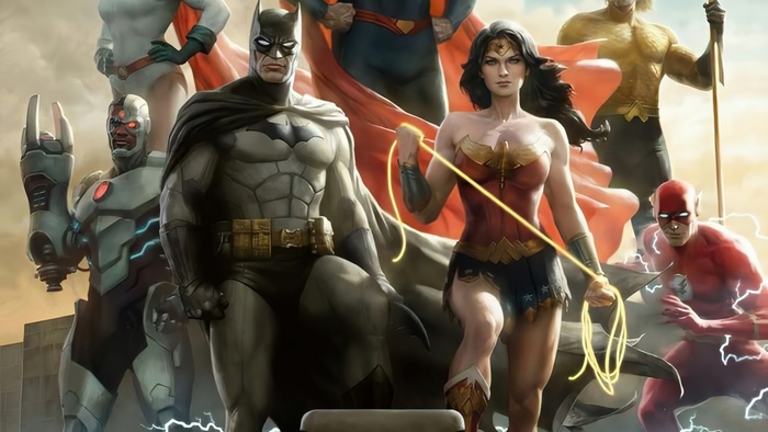 Justice League: Batman, Wonder Woman, Flash, Aquaman, Cyborg, Superman