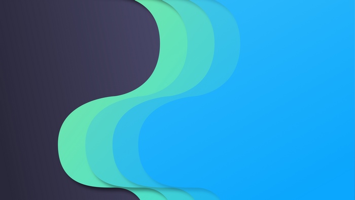 Abstract digital art with flowing waves