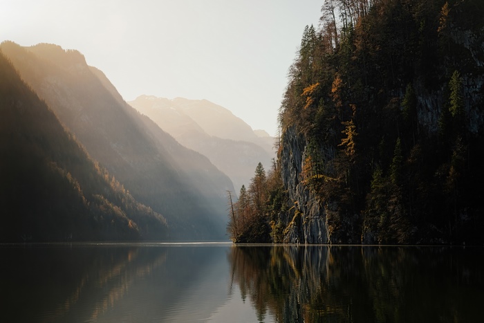 Lake and mountains in Germany