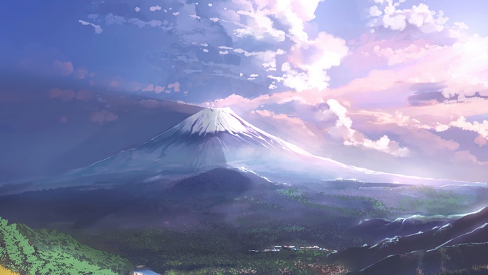 Mount Fuji Digital Artwork