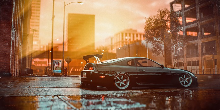 Toyota Supra from Need for Speed in 4K